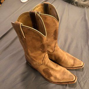 NOCONA NC STATE EMBOSSED COWBOY BOOTS - SIZE 9